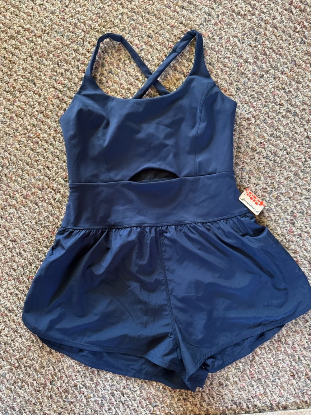 Navy FreePeople Movement Romper